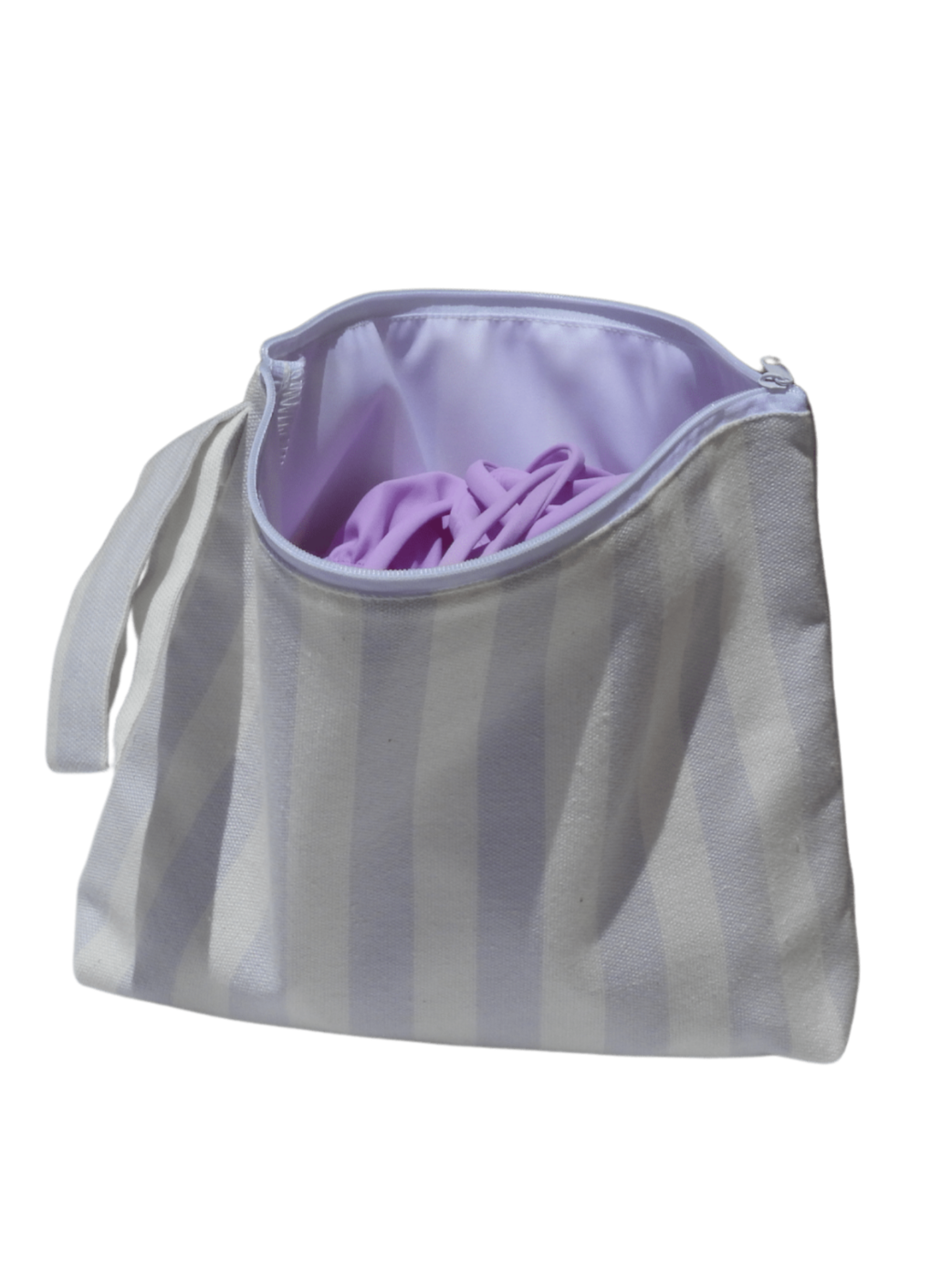 Swimwear Bag - Lilac Stripes