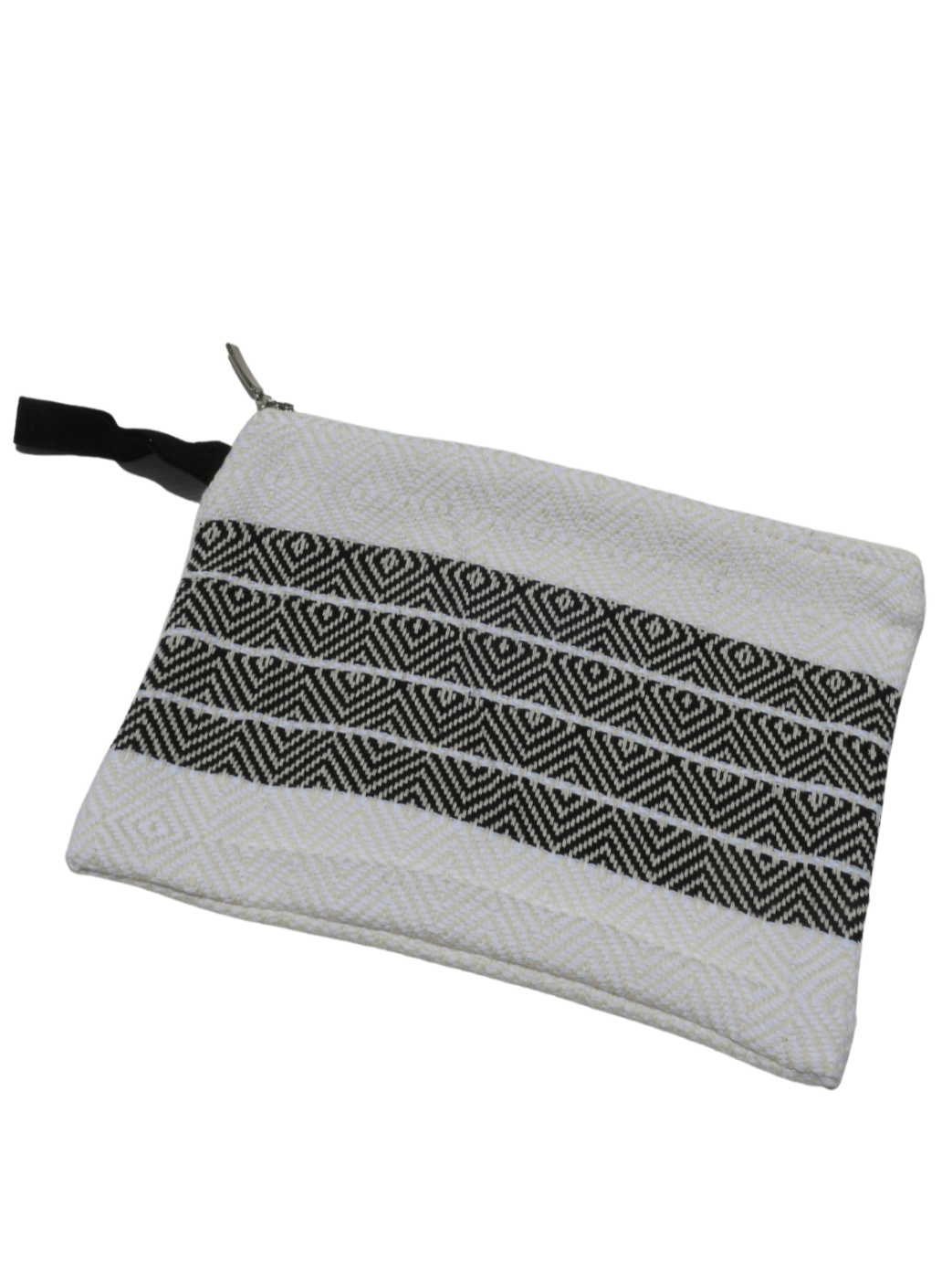 Beach Pouch - Black Stripes