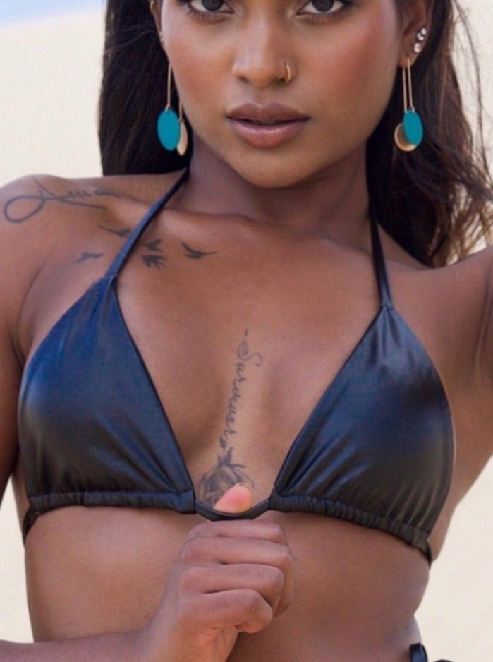 Tucana Bikini Top in Vegan Leather