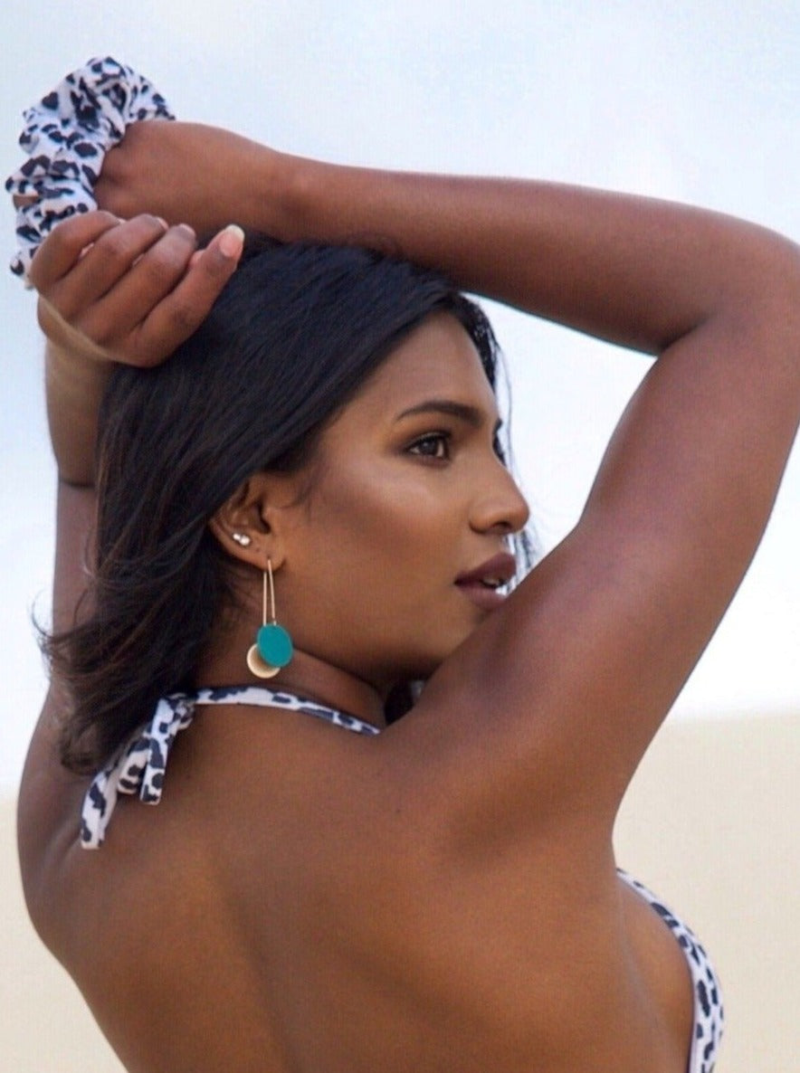 Scrunchie in Saharan Leopard